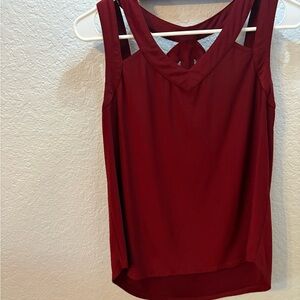 Elegant Burgundy Sleeveless Top